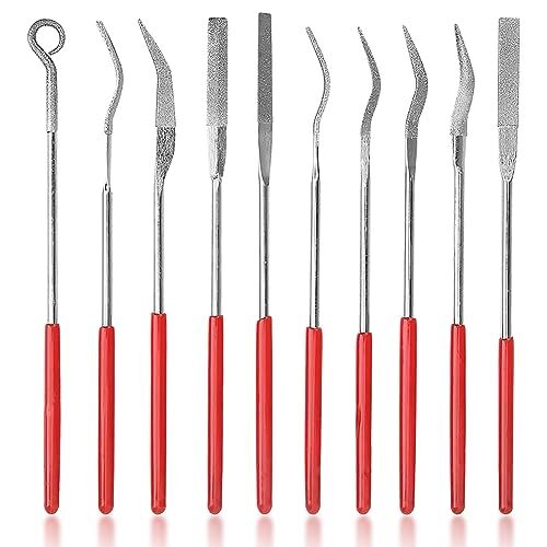 10Pcs Mini Diamond File Set High Efficiency Multipurpose Needle File 3 x 140mm