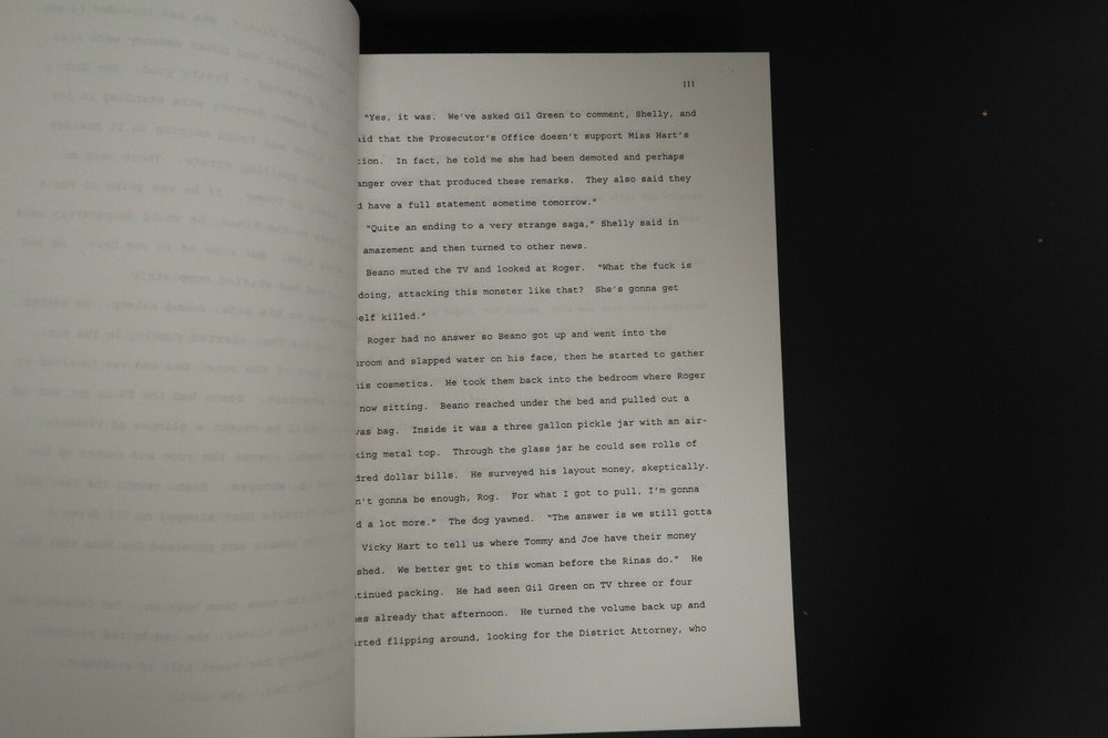 King Con Original Book Script Stephen J. Cannell Studios Collection 1996 Novel