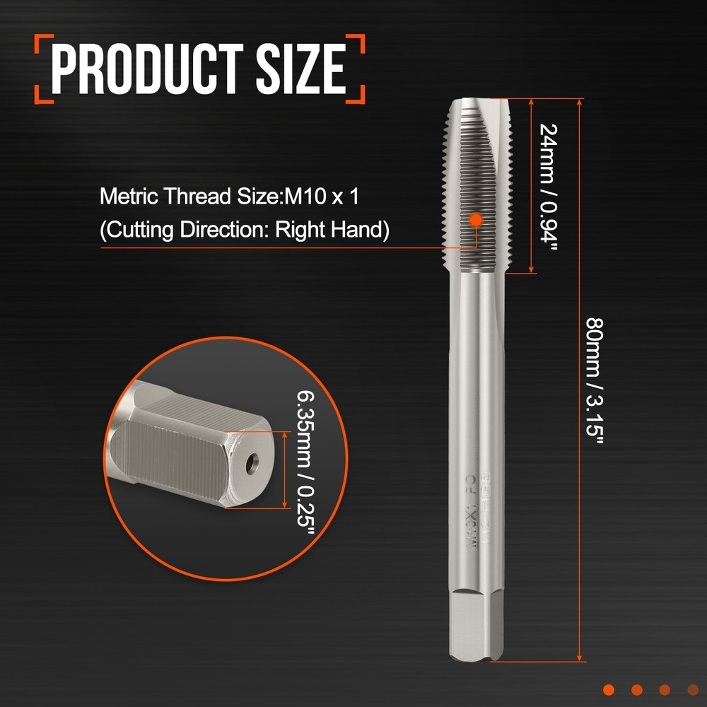 M10x1 Spiral Point Plug Threading Tap Polished Screw Tapping
