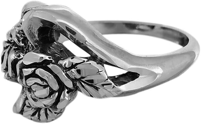 Diamond Cut Rose Corsage Ring