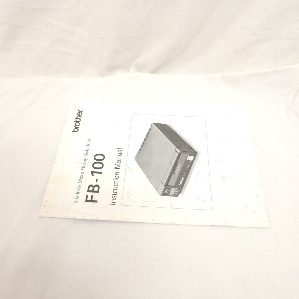 Instruction Manual Brother Knitting Machine Floppy Disk Drive FB-100 Guide Only
