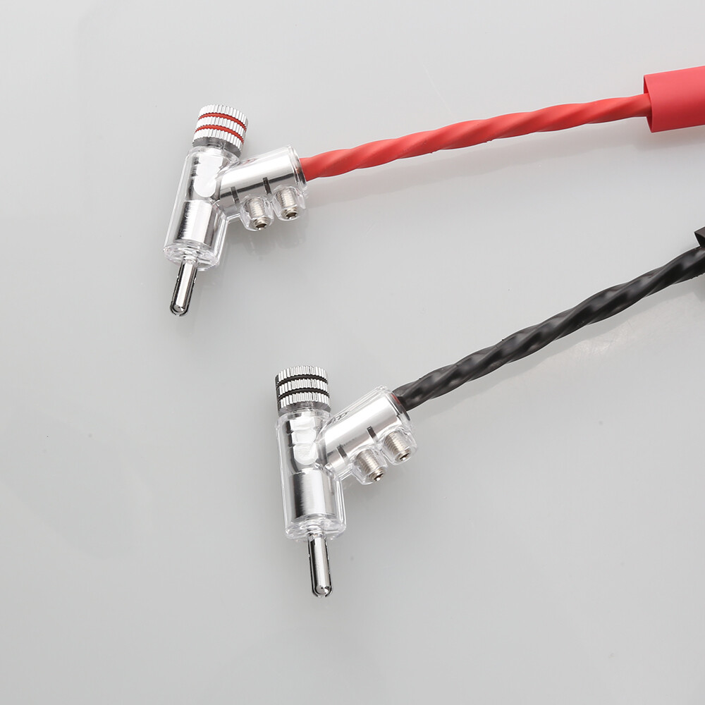 4pcs Rhodium Plated LOCK SPEAKER CABLE BANANA PLUG CONNECTOR jack