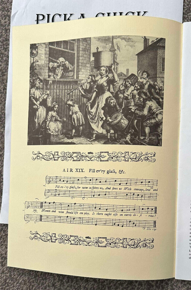 the beggar's opera programme written by Mr. G A Y