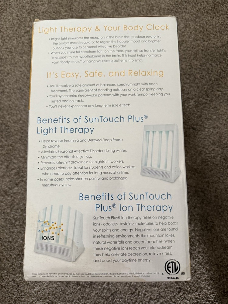 Suntouch Plus Nature Bright Light and Ion Therapy Sky Effect
