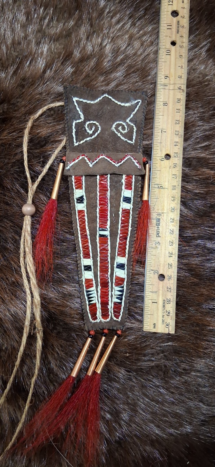 18th Century Native American Neck Knife Sheath
