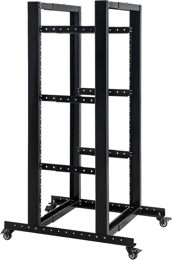 27U 4 Post Server Rack – Open Frame Rack for 19 Inch Equipment Adjustable Depth