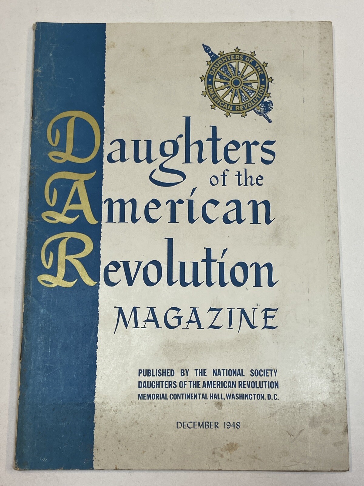 DAR Daughters of the American Revolution Magazine Dec 1948 Yale University Yule