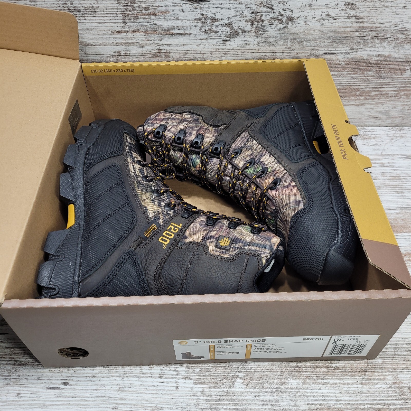 LaCrosse 9" Cold Snap 1200G 566710 Mens Boots Hunting Work Size 8 Wide