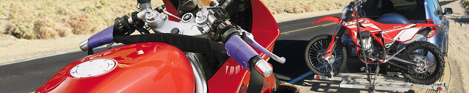 CANYON DANCER HANDLEBAR BAR HARNESS MOTORCYCLE TIE DOWN STRAPS TRAILER SCOOTER