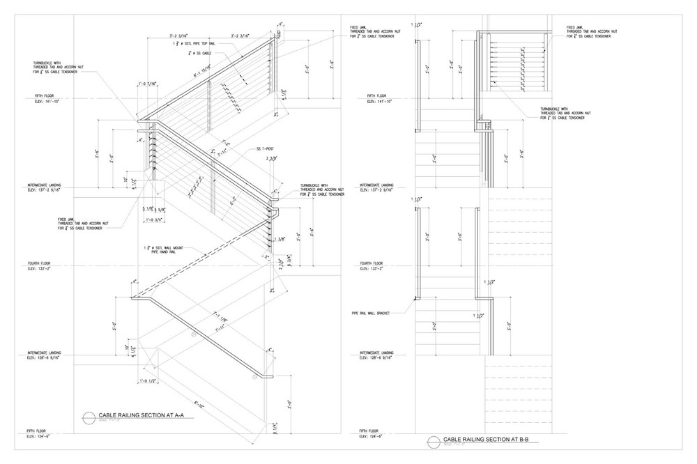 Stair shop drawings