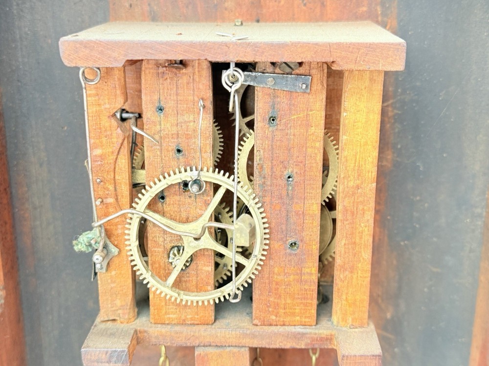 Antique Black Forest Picture Frame Wall Clock