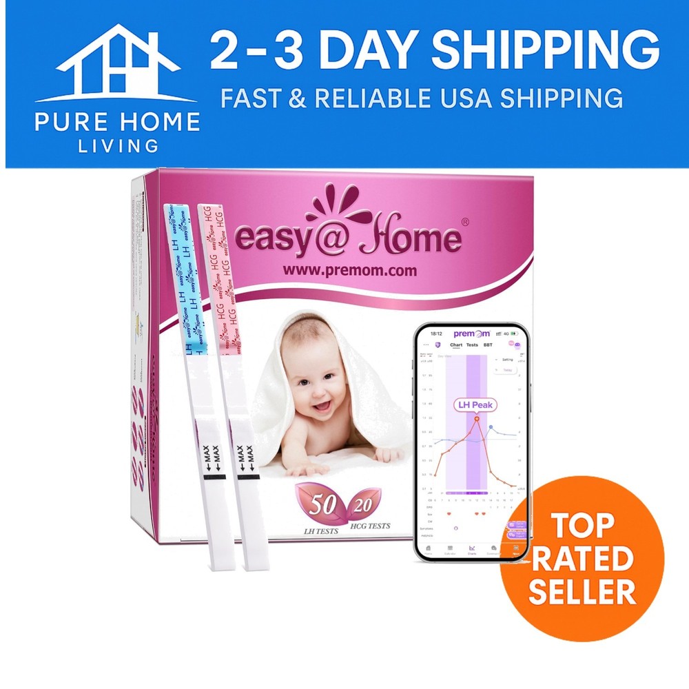 50 Ovulation  Strips & 20 Pregnancy Tests Combo - Early Detection Kit