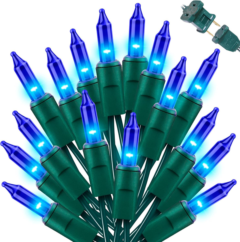 Christmas String Light,100 Count Incandescent Mini String Light in 21.6Ft,Indoor