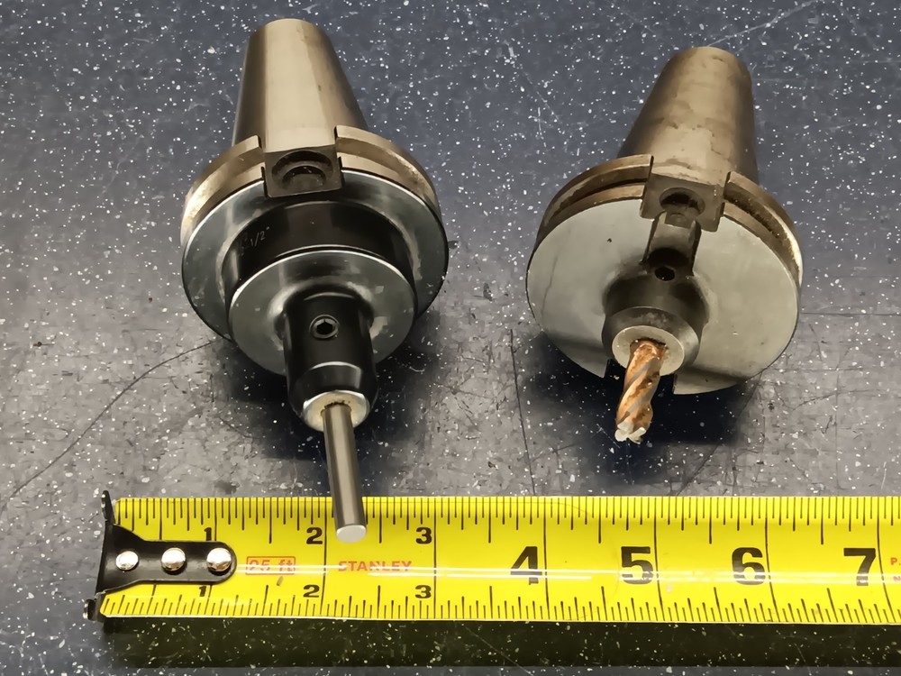 2pcs CAT40 5/16" 1/4" Solid End Mill Tool Holder CNC Tooling .3125 .25