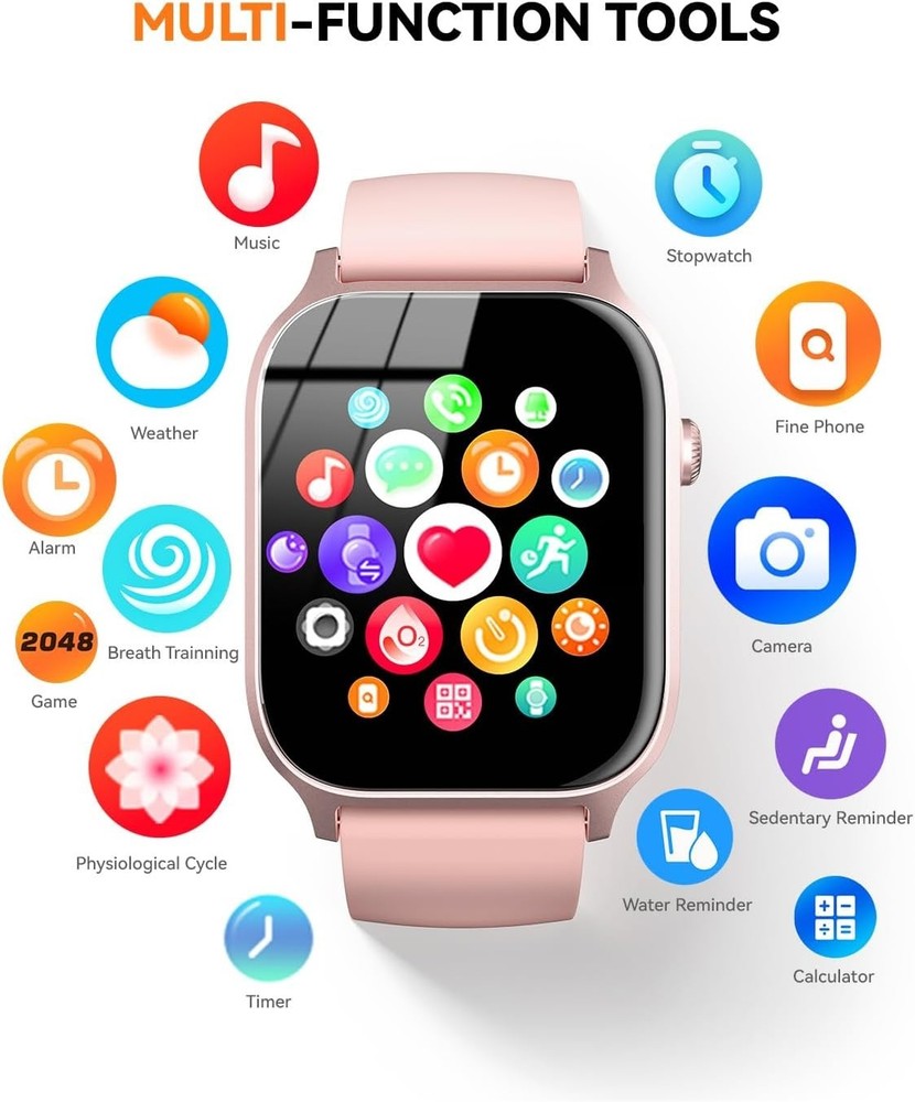 Reloj Inteligente de Mujer Hombre para Iphone Apple Samsung Android y Bluetooth