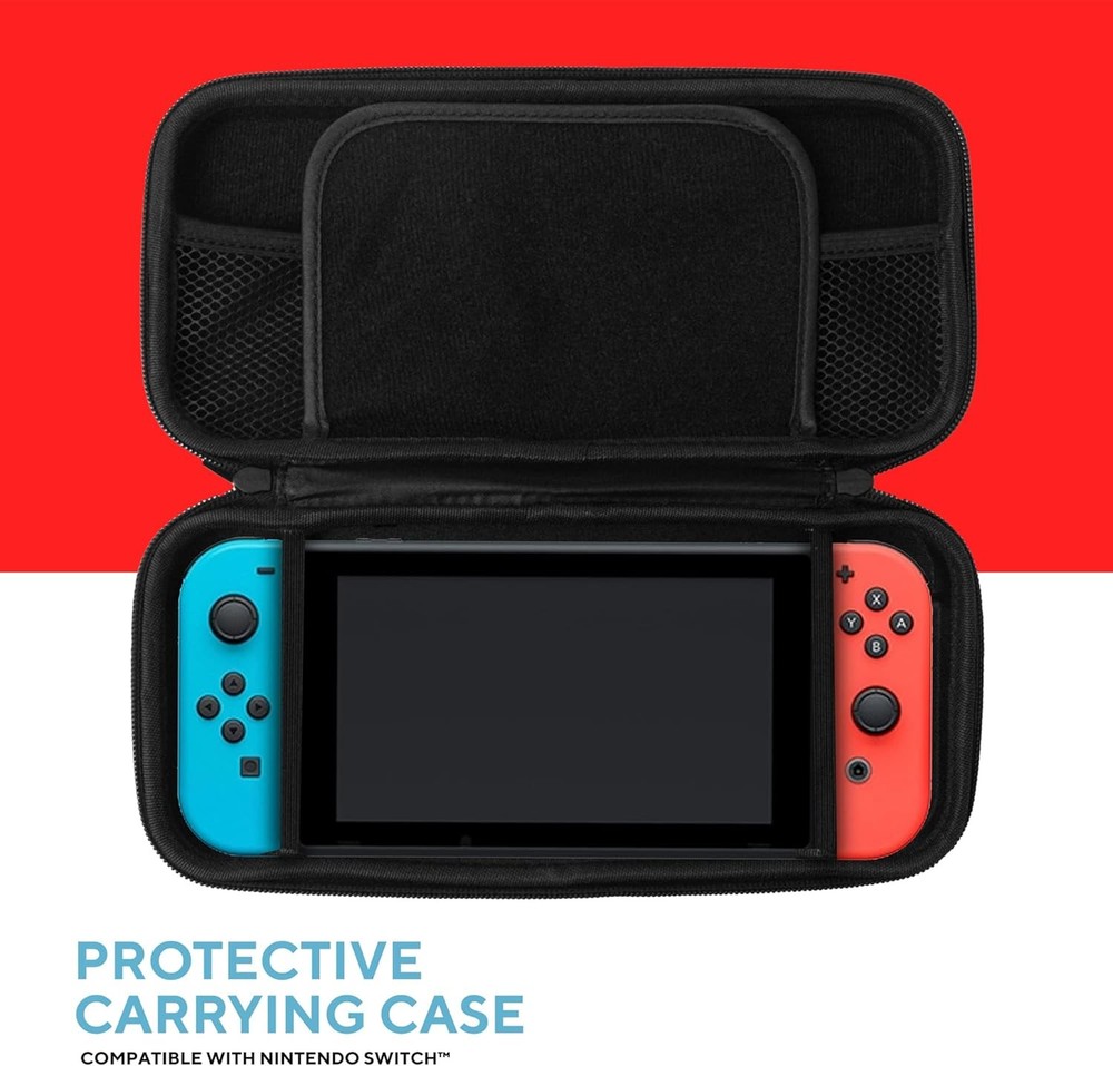 Core Innovations Protective Carrying Case Compatible With Nintendo Switch, Black