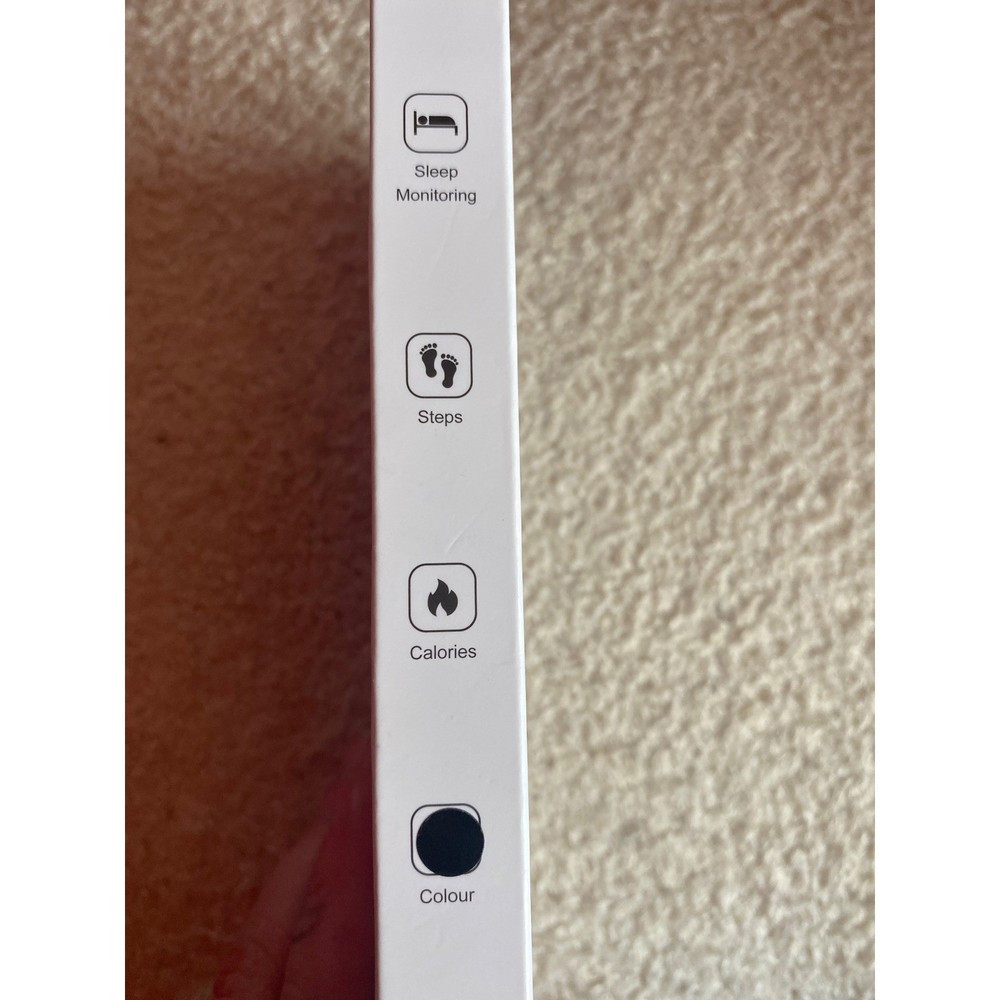 Black smartwatch iOS and android open box new never used