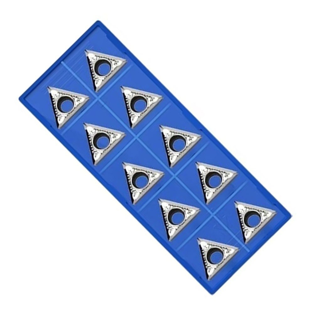 10PCS Turning Inserts TCGT090202AK Carbide for Aluminum Alloy Processing