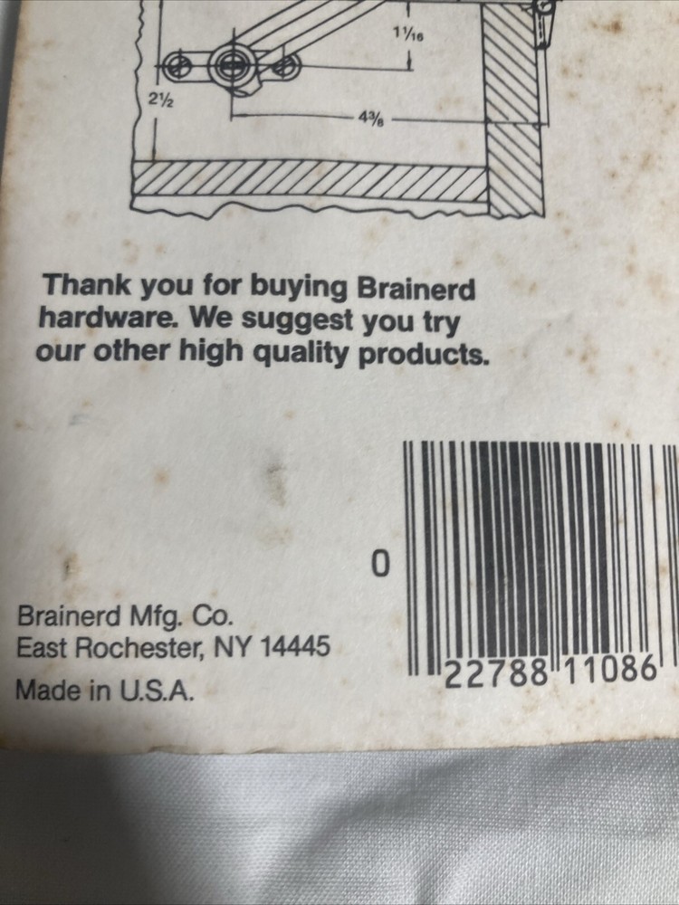 Brainerd friction lid support Left Hand L1086XC