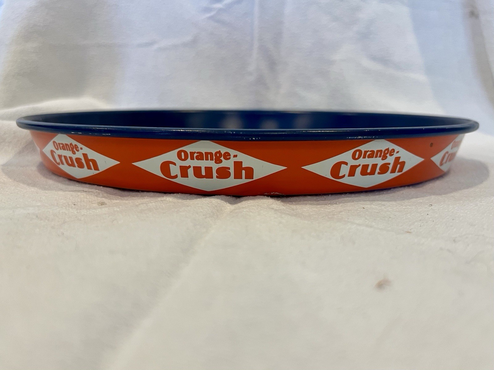 ORANGE CRUSH SODA Tin Serving Tray, 12” With Bottle ￼￼