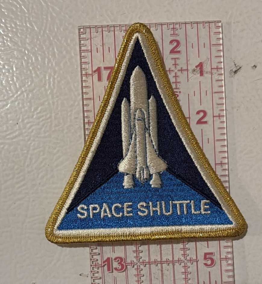 Vintage NASA Space Shuttle Triangle Embroidered Patch, New In Package