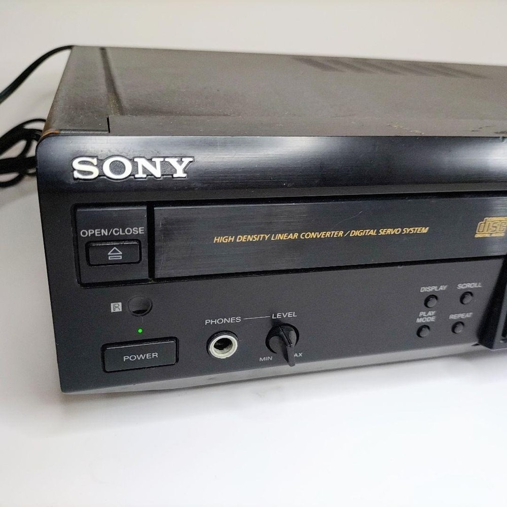 SONY MXD-D1 CD MD Player Double Deck Black Good GP