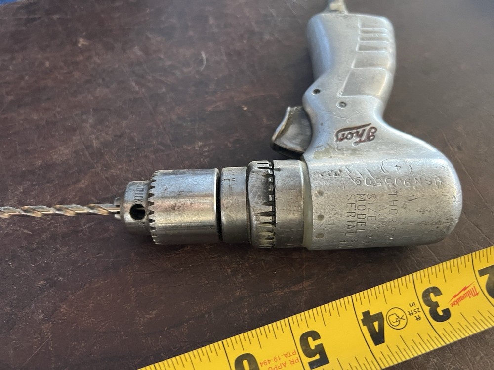 Vintage Thor Pneumatic Drill Model 6988 Air Tool