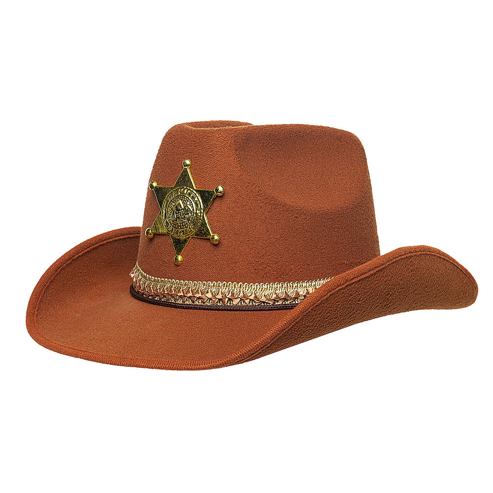 Sheriff Hat Adult Brown - Underwraps
