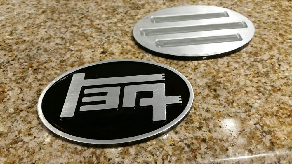 Aluminum TEQ Badge Universal Black (Oval)