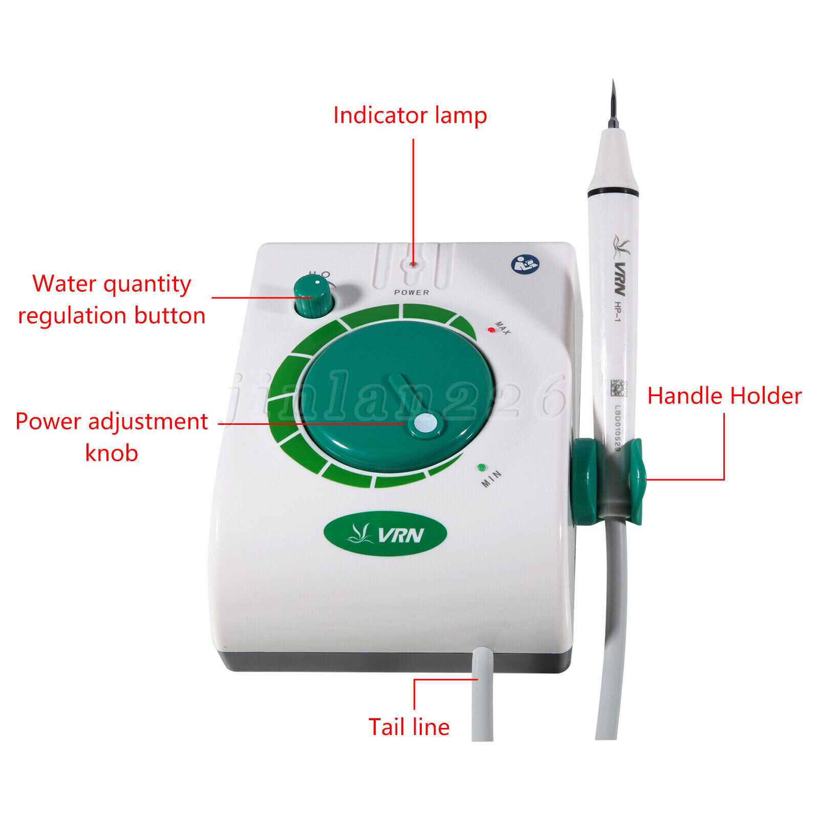 Dental Ultrasonic Scaler Piezo Scaling Handpiece Cleaning fit EMS Woodpecker USA