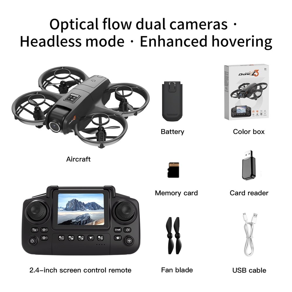 4K HD Drone With Remote Control, Dual Camera One-Touch Operation