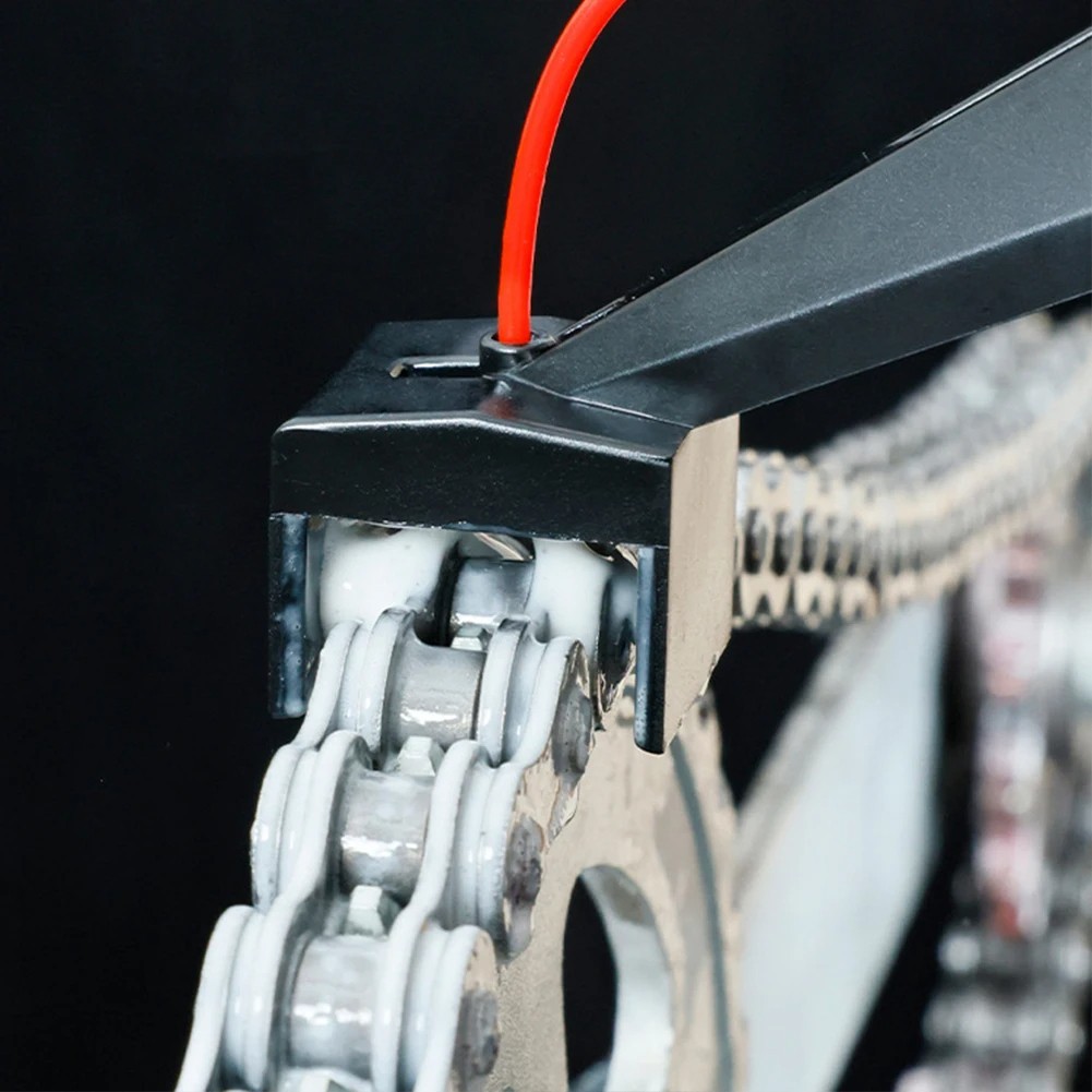 pack 2 Motorcycle Chain Lube Oiler Lubricant Straw Holder Positioner Applicator