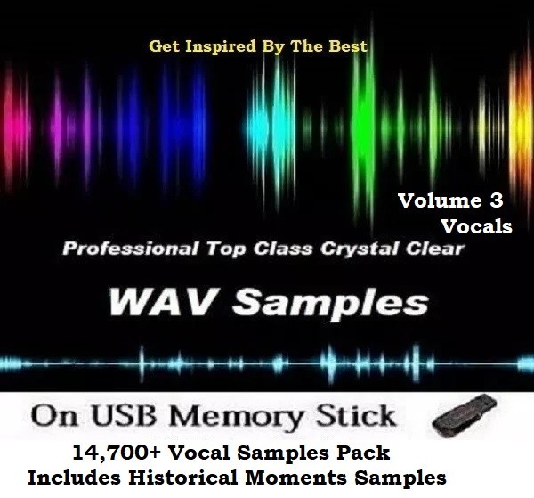 WAV Samples Studio Pack Volume 3 (( Vocals )) - Massive 20GB Sample Pack