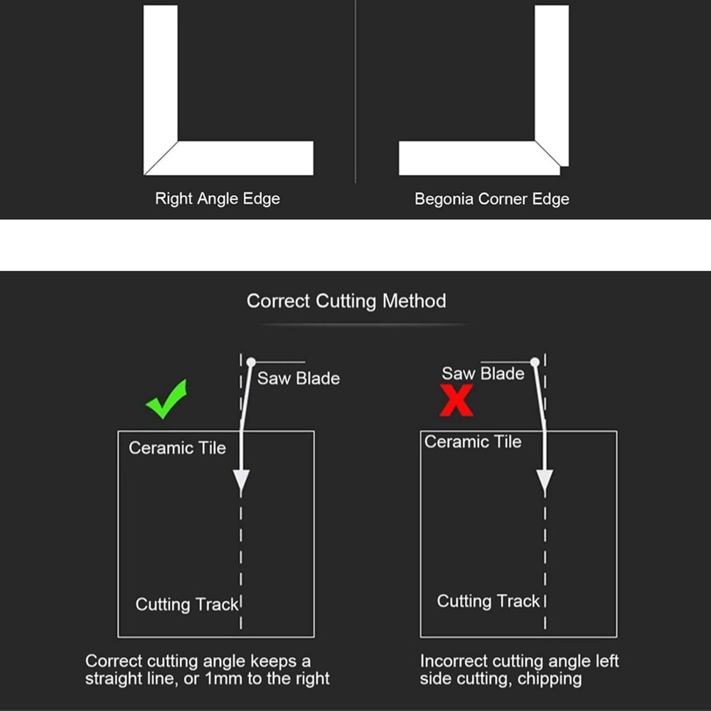 45 Degree Tile Cutter, 45° Ceramic Tile Chamfering Tool Ceramic Tile Chamferi...