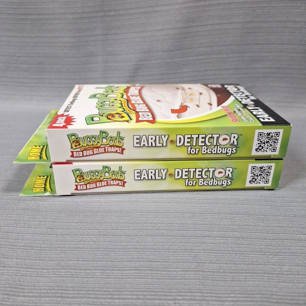 2 BuggyBeds Bed Bug Glue Traps Early detector Home - 4 Pack