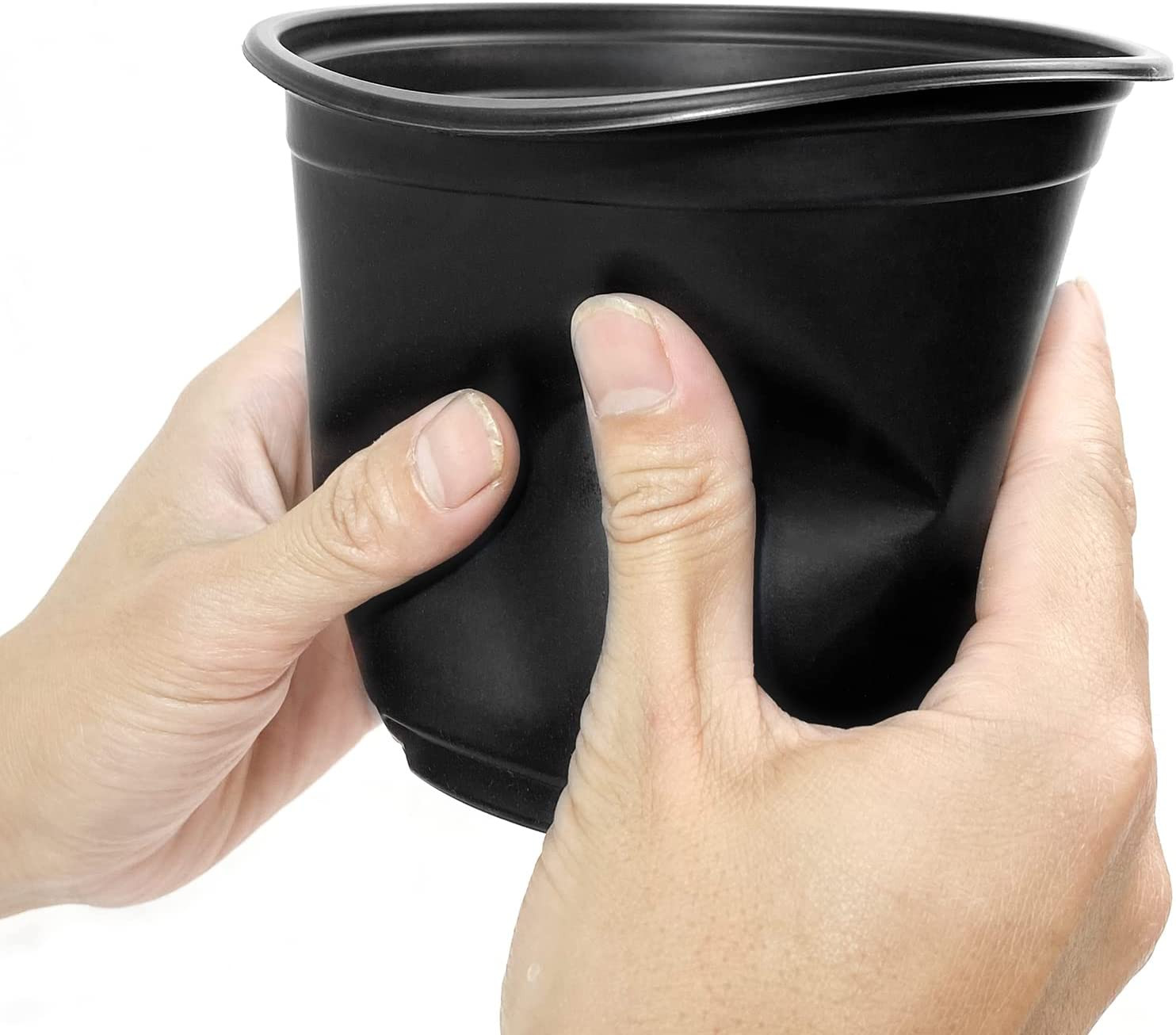 100 Pack Nursery Pots, 4 Inch Nursery Pot for Plants, Plastic Plant Pots