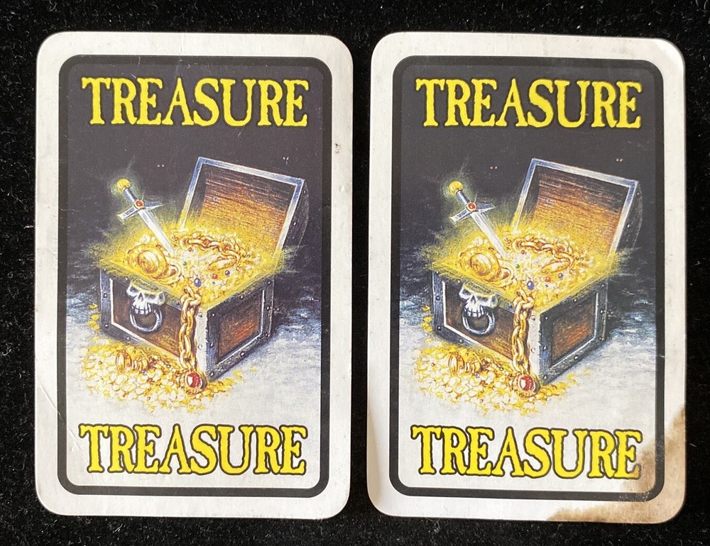 Warhammer Quest RPG Base Set 1995 Treasure Cards x2