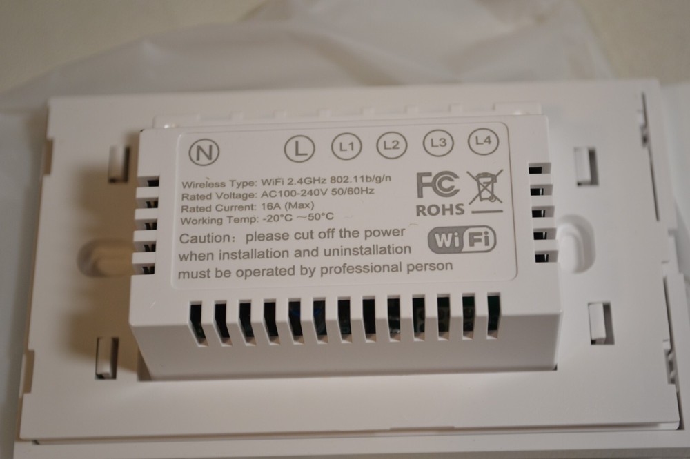 Wifi Smart Wall Switch Models: Switch-1; Switch-2; Switch-3; Switch-4