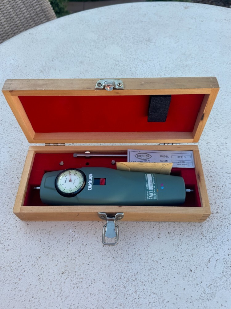 John Chatillon & Sons Model DPP-5 kg Mechanical Push-Pull Force Gauge Dial Scale