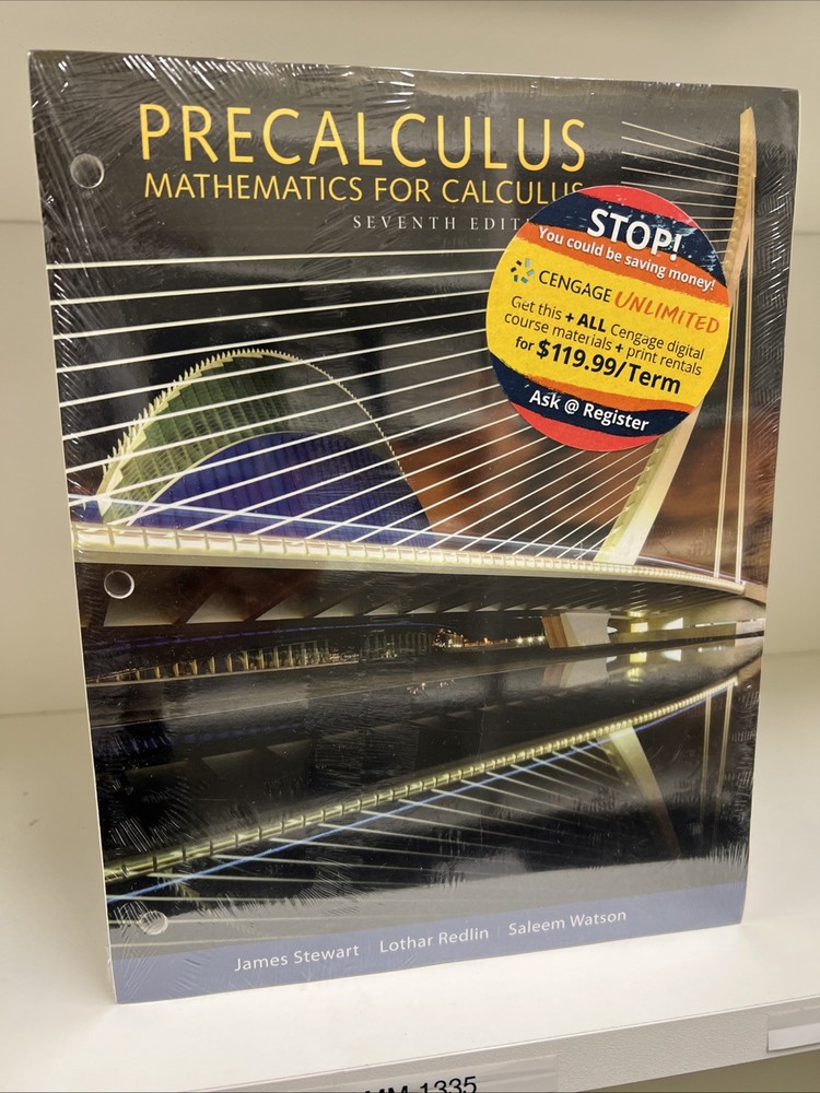 NEW  Precalculus Mathematics For Calculus 7e James Stewart ACCESS CODE INCLUDED