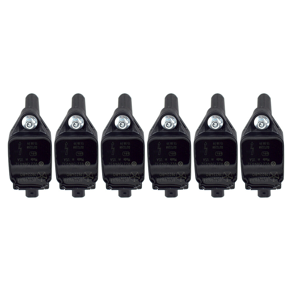 6 Pack Mopar Ignition Coils & Spark Plugs For Chrysler Jeep Dodge Ram 3.6L UF648