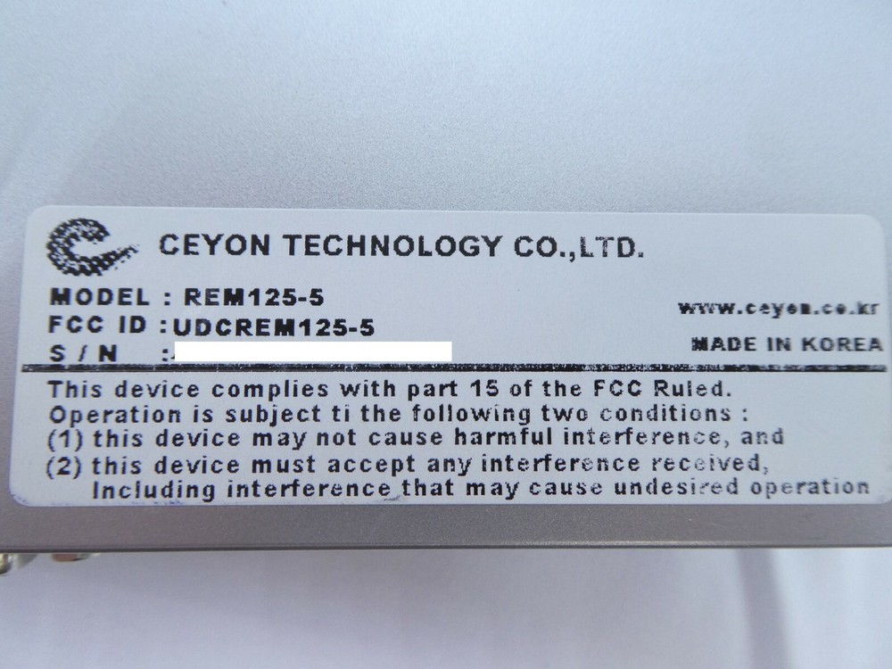 Ceyon Technology REM125-5 RFID Multi-Port Reader REM 125 New Surplus