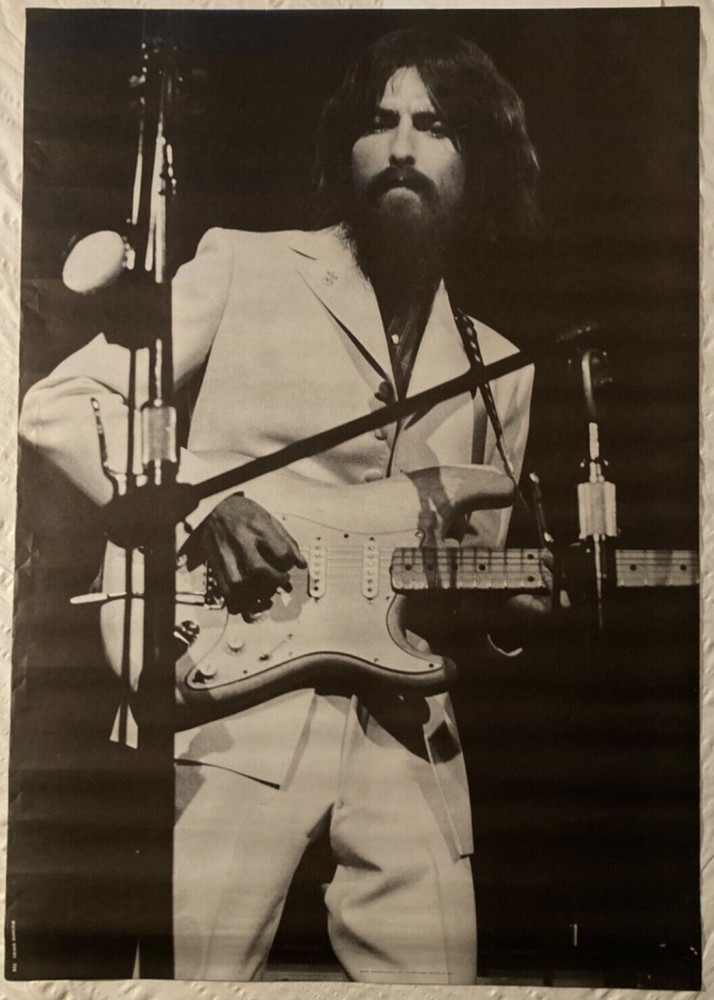 George Harrison 1971 Personality Poster New York City Matte Beatles Head Shop