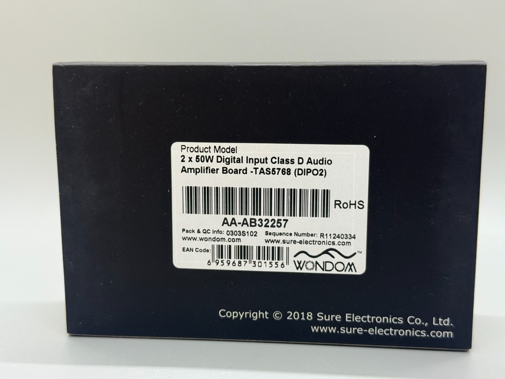Sure Electronics 2x50W TAS5768 Digital Amplifier AA-AB32257