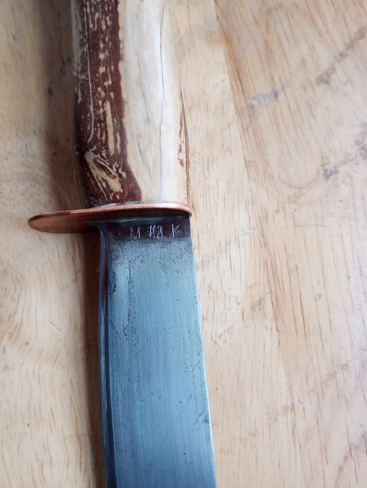 Vintage Handmade Knife, Unique Handle