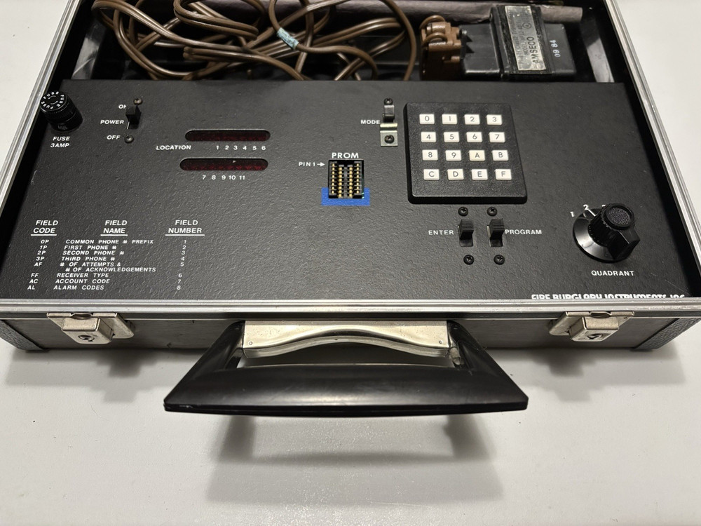 Fire Burglary Instruments 110 Security System Programmer || Untested - FOR PARTS