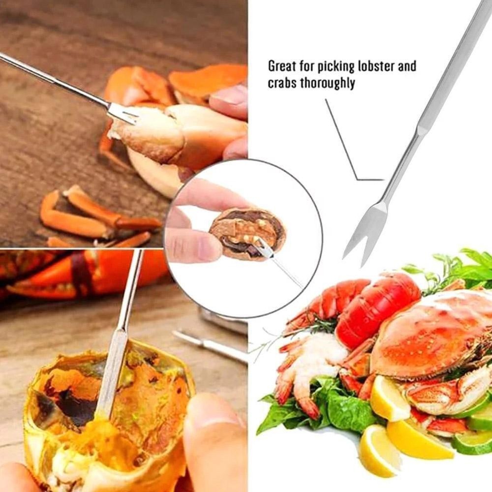 3pcs Seafood Tools Crab Crackers Nut Cracker Forks Q1J1 P5F-.HOT Shellfish -