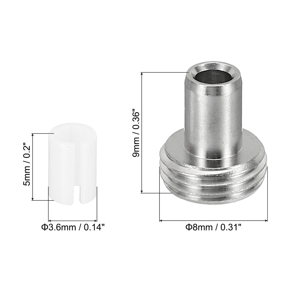 10pcs Ceramic Anime 5mm Metal Tips Optical Tool Set