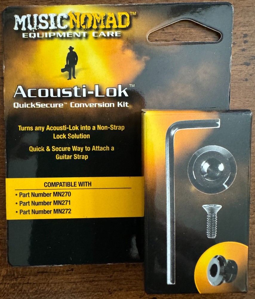 MusicNomad Acousti-Lok QuickSecure Conversion Kit (TWIN PACK) Bundle MN274