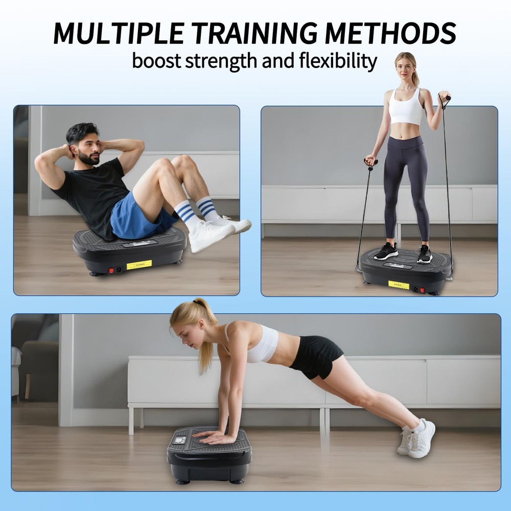 Vibration Plate Exercise Machine, Vibrating Plate for Lymphatic Drainage, Ful...